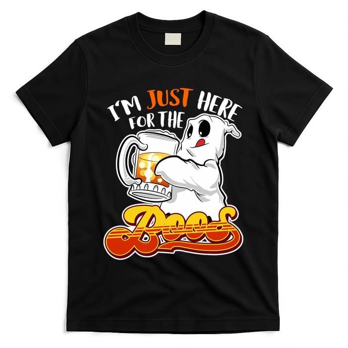 IM Just Here For The Boos Funny Halloween Ghost T-Shirt