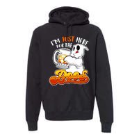 IM Just Here For The Boos Funny Halloween Ghost Premium Hoodie