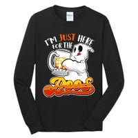 IM Just Here For The Boos Funny Halloween Ghost Tall Long Sleeve T-Shirt