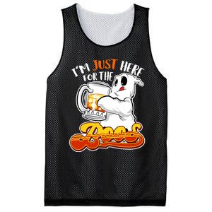 IM Just Here For The Boos Funny Halloween Ghost Mesh Reversible Basketball Jersey Tank