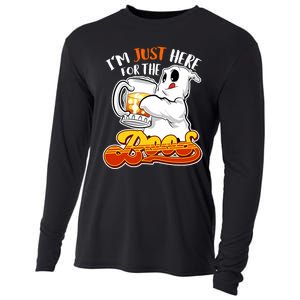 IM Just Here For The Boos Funny Halloween Ghost Cooling Performance Long Sleeve Crew