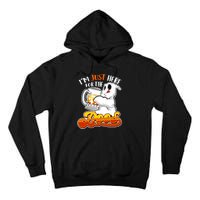 IM Just Here For The Boos Funny Halloween Ghost Tall Hoodie