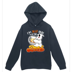 IM Just Here For The Boos Funny Halloween Ghost Urban Pullover Hoodie