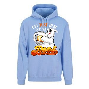 IM Just Here For The Boos Funny Halloween Ghost Unisex Surf Hoodie