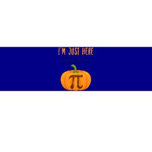 Im Just Here For The Pumpkin Pi Halloween Pumpkin Pie Cute Gift Bumper Sticker