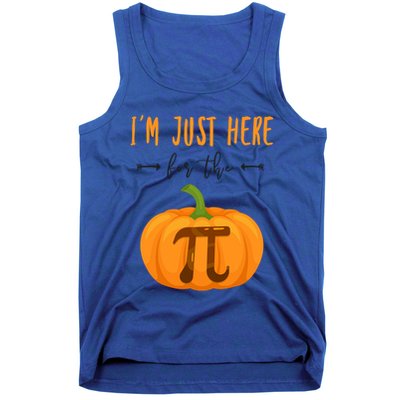 Im Just Here For The Pumpkin Pi Halloween Pumpkin Pie Cute Gift Tank Top