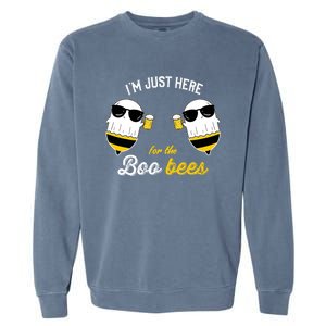 IM Just Here For The Boo Bees Halloween Funny Garment-Dyed Sweatshirt