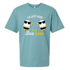 IM Just Here For The Boo Bees Halloween Funny Sueded Cloud Jersey T-Shirt