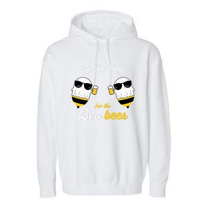 IM Just Here For The Boo Bees Halloween Funny Garment-Dyed Fleece Hoodie