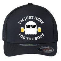 Im Just Here For The Boos Funny Halloween Beer Flexfit Unipanel Trucker Cap