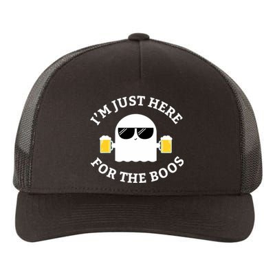 Im Just Here For The Boos Funny Halloween Beer Yupoong Adult 5-Panel Trucker Hat