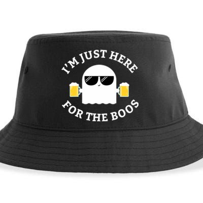 Im Just Here For The Boos Funny Halloween Beer Sustainable Bucket Hat