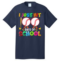 I Just Hit 100 Days Of School Baseball 100th Day Boy Girl Tall T-Shirt