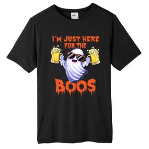 Im Just Here For The Boos Ghost Drinking Halloween Beer Tall Fusion ChromaSoft Performance T-Shirt