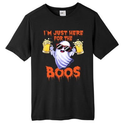 Im Just Here For The Boos Ghost Drinking Halloween Beer Tall Fusion ChromaSoft Performance T-Shirt