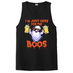 Im Just Here For The Boos Ghost Drinking Halloween Beer PosiCharge Competitor Tank