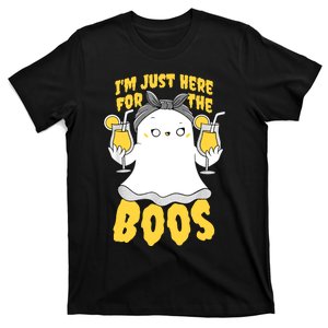 Im Just Here For The Boos Halloween Ghost Cute Funny T-Shirt