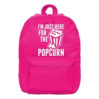 Im Just Here For The Popcorn 16 in Basic Backpack