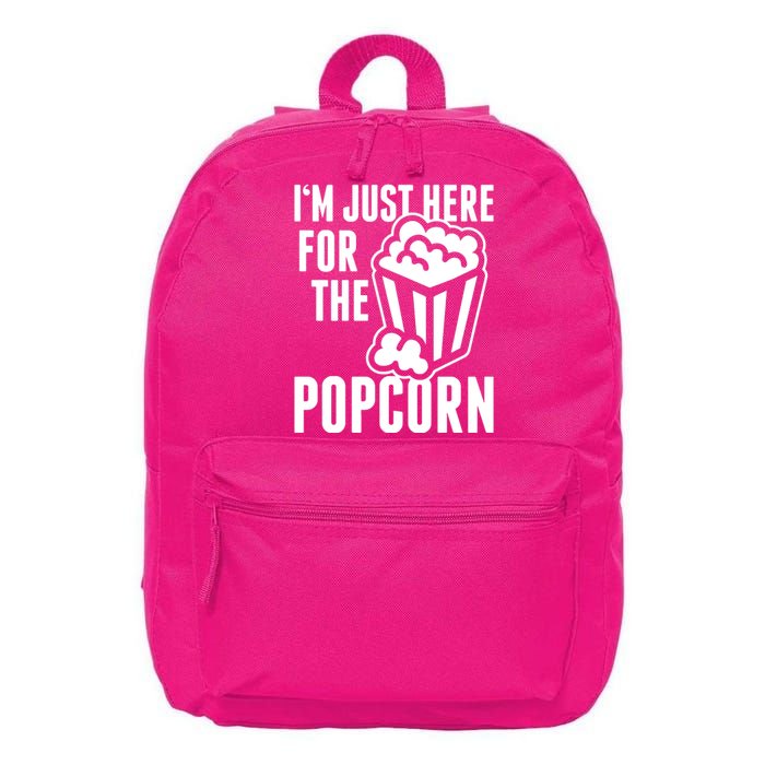 Im Just Here For The Popcorn 16 in Basic Backpack