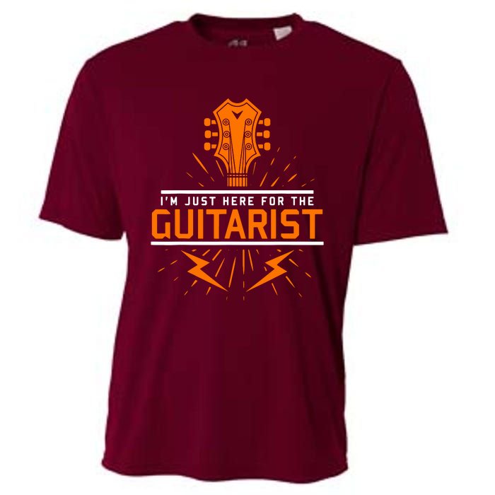 Im Just Here For The Guitarist Cooling Performance Crew T-Shirt