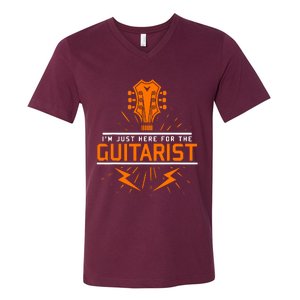 Im Just Here For The Guitarist V-Neck T-Shirt