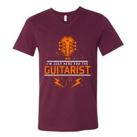 Im Just Here For The Guitarist V-Neck T-Shirt