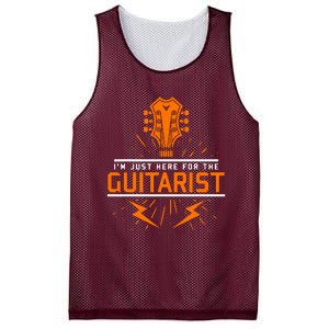 Im Just Here For The Guitarist Mesh Reversible Basketball Jersey Tank