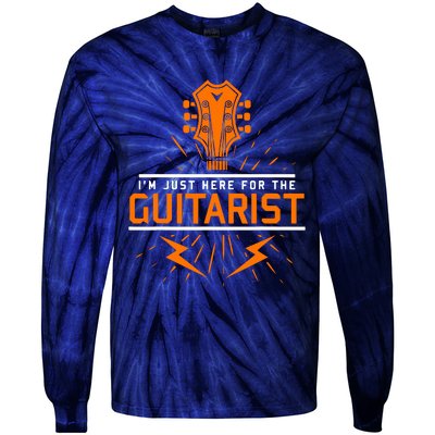 Im Just Here For The Guitarist Tie-Dye Long Sleeve Shirt