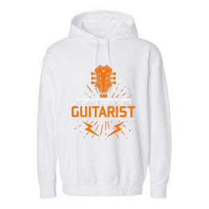 Im Just Here For The Guitarist Garment-Dyed Fleece Hoodie