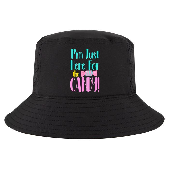 Im Just Here For The Candy Halloween Cool Comfort Performance Bucket Hat