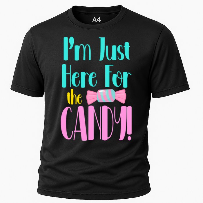 Im Just Here For The Candy Halloween Cooling Performance Crew T-Shirt