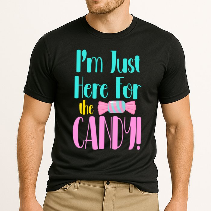 Im Just Here For The Candy Halloween Cooling Performance Crew T-Shirt