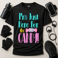 Im Just Here For The Candy Halloween Cooling Performance Crew T-Shirt