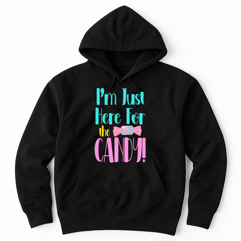 Im Just Here For The Candy Halloween Hoodie