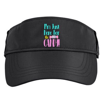 Im Just Here For The Candy Halloween Adult Drive Performance Visor