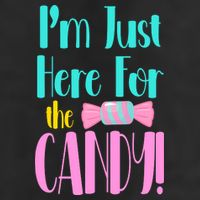 Im Just Here For The Candy Halloween Adult Drive Performance Visor