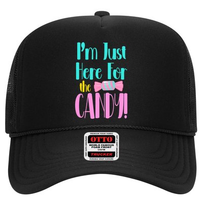 Im Just Here For The Candy Halloween Trucker Hat