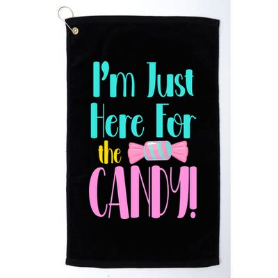 Im Just Here For The Candy Halloween Golf Towel