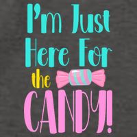 Im Just Here For The Candy Halloween Vector Backpack