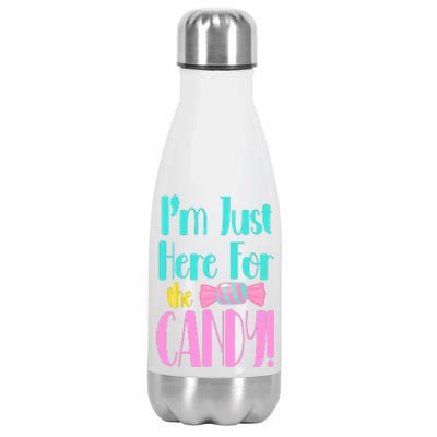 Im Just Here For The Candy Halloween Stainless Steel Insulated Water Bottle