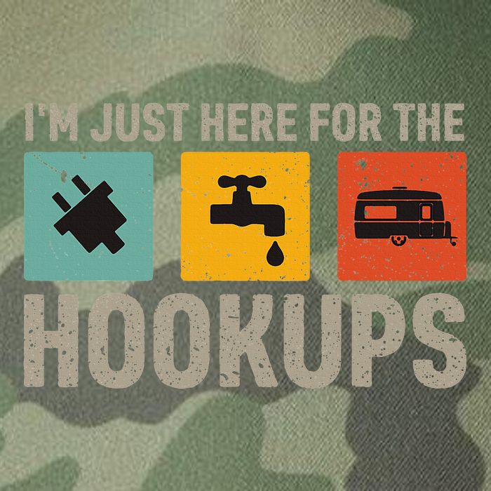 IM Just Here For The Hookups Legacy Tie Dye Trucker Hat