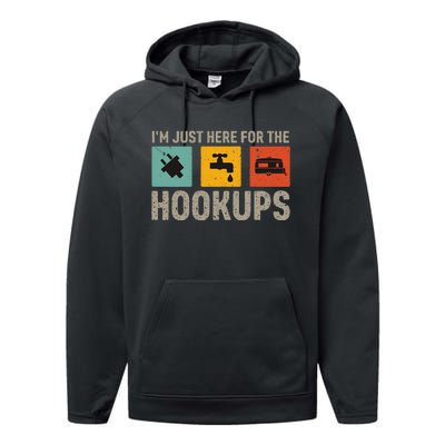 IM Just Here For The Hookups Performance Fleece Hoodie