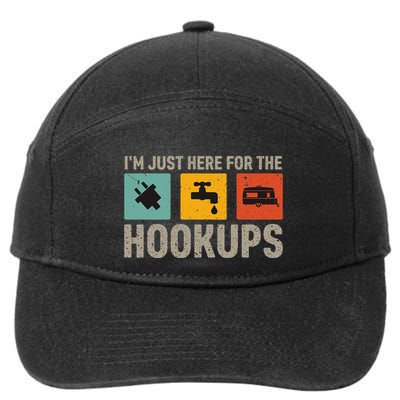 IM Just Here For The Hookups 7-Panel Snapback Hat