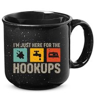 IM Just Here For The Hookups 15oz Campfire Ceramic Mug