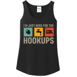 IM Just Here For The Hookups Ladies Essential Tank