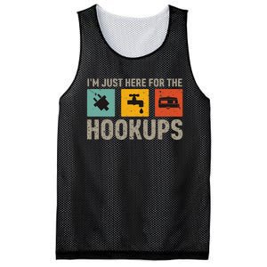 IM Just Here For The Hookups Mesh Reversible Basketball Jersey Tank