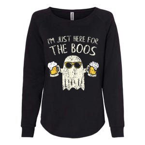 Im Just Here For The Boos Funny Gift Halloween Ghost Womens California Wash Sweatshirt