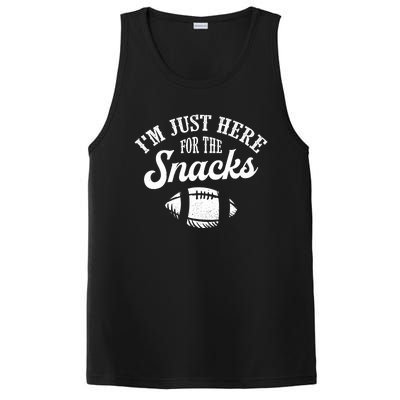 I'm Just Here For The Snacks Funny Fantasy Football League PosiCharge Competitor Tank