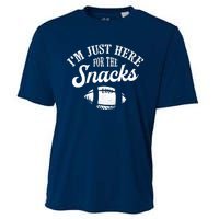 I'm Just Here For The Snacks Funny Fantasy Football League Cooling Performance Crew T-Shirt