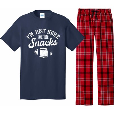 I'm Just Here For The Snacks Funny Fantasy Football League Pajama Set